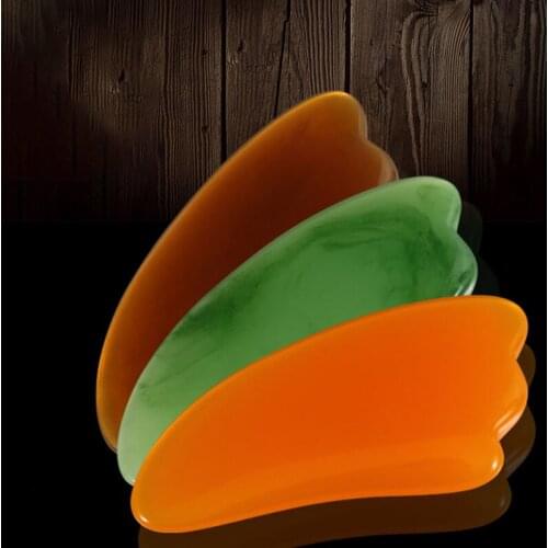 Natural Jade Triangle Guasha Board Scraching Facial Eyes Scraping Gua Sha SPA Massage Health Beauty Acupoints Plate Massager