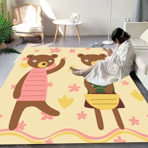 Cartoon Bear Anti-Skid Floor play Mats 3D Carpet Non-slip Rug Dining Living Room Soft Kids Bedroom Mat Carpet 08