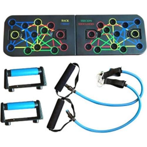 New Multifunction Push Up Rack Board, Bodybuilding Portable and Light Weight Training Equipment, 4 Color Differentiated Plate