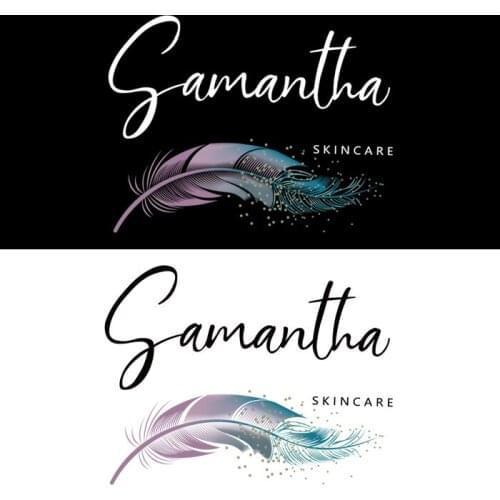 New Feather Letter Iron on Patches For DIY Heat Transfer Clothes T-shirt Thermal transfer stickers Decoration Printing Decor