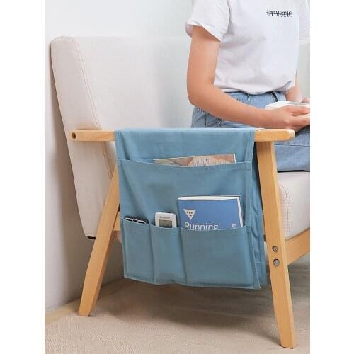 Sofa Armrest Organizer Arm Chair Caddy with 5 Pockets for Magazine Phone Remote Control Holder Non Slip Armrest Covers Organiser