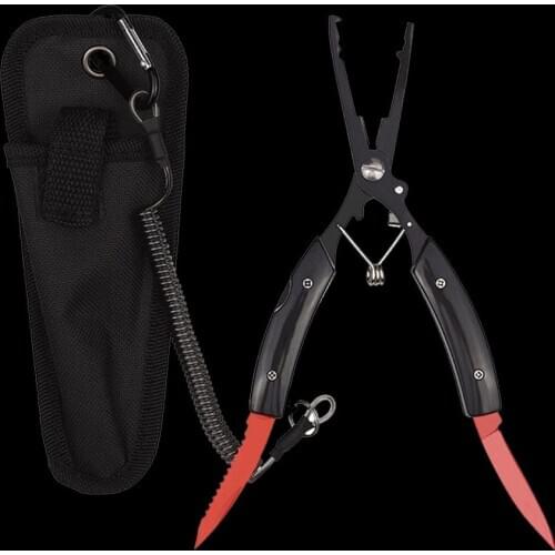 WALK FISH Portable Folding Multifunctional Fishing Pliers Stainless Steel Scissors Line Cutter Remove Hook Fishing Tools Pliers