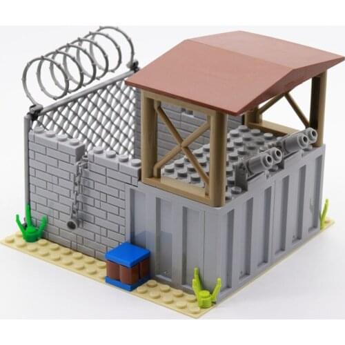 WW2 Military Series World War II Military Scene Accessories Guard Post MOC Building Blocks Bricks Toys Gifts