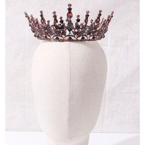 Queen Tiaras and Crowns Bridal Headpieces Hair Jewelry Headdress Party Headwear for Women Girls Bride Wedding Accessories BH