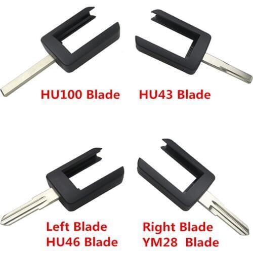 High Quality Replacement Uncut HU100/HU43/Left/Right Blade For Opel Vauxhall Corsa Combo Meriva Car Key Cover Case Shell