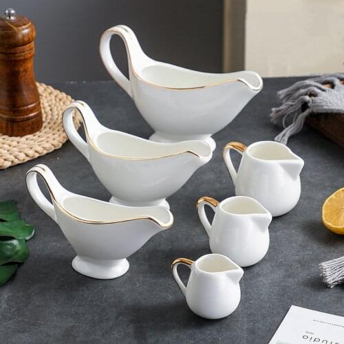 Phnom Penh Western-Style Western Tableware Coffee Milk Cup And Milk Cup Multifunctional White Milk Jug Sugar Cup Milk Jug LB517