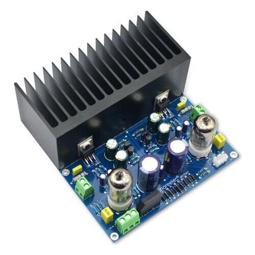 25W *2 2.0 channel HIFI vacuum tube amplifier board electronic valve amplifier 6J1 + LM1875 amplifier board