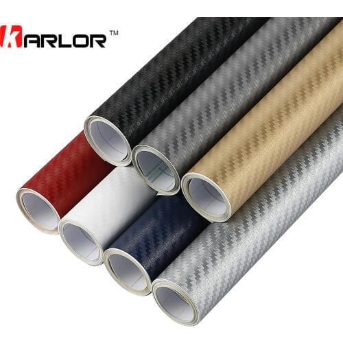 30x127cm 3D Carbon Fiber Vinyl Film Car Stickers Waterproof DIY Styling Wrap Auto Vehicle Detailing Car Accessories Motorcycle