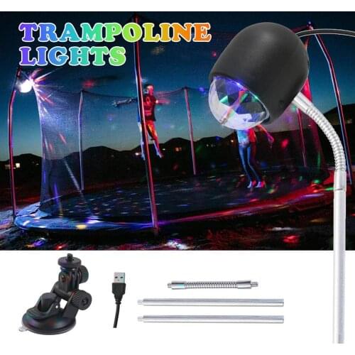 Trampoline Lights For Childrens Fun USB Powered LED Safe Trampoline Accessories Party Atmosphere Lights Night Trampoline Games