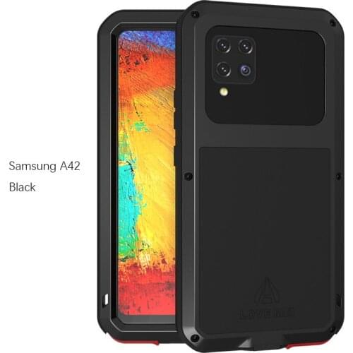 For Samsung Galaxy A42 Case Love Mei Powerful Metal Armor Shock Dirt Proof Water Resistant Cover Case For Samsung Galaxy A42