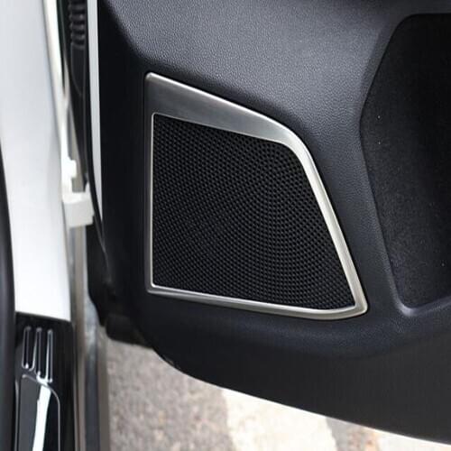 For Ford Focus 4 MK4 2019 2020 Stainless steel Interior Front Rear Door Speaker Horn Frame Cover Trim Stickers Accessories
