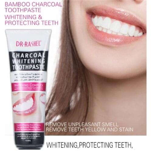 DR.RASHEL Tooth Care Bamboo Natural Activated Charcoal Mint Tooth Guard Whitening Toothpaste Oral Hygiene Teeth Care 120g