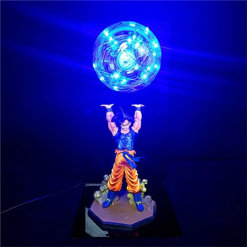 Dragon Ball Z Ultra Instinct Son Goku Action Figures DIY Lamp Figure DBZ Strength Bombs LED Bedroom Decorative Collection Toys