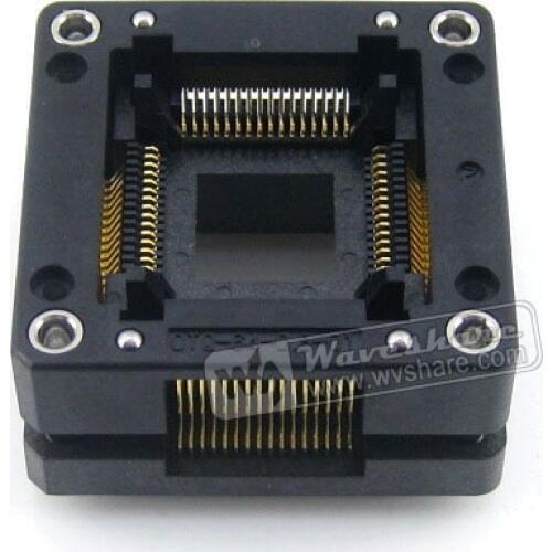 Enplas IC Test & Burn-in Socket, for QFP64/TQFP64/FQFP64/PQFP64 package,OTQ-64-0.8-01