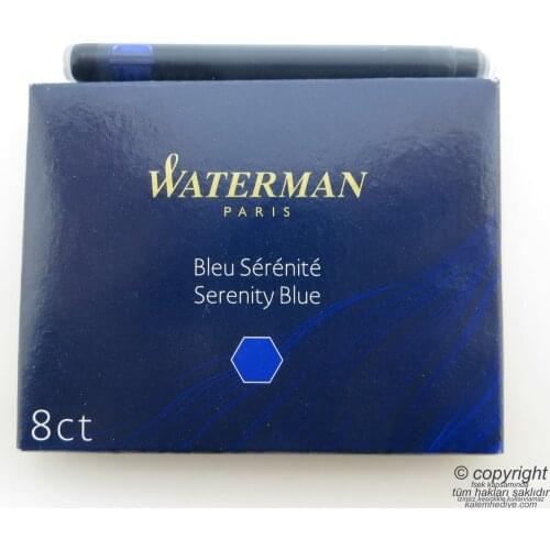 Waterman Blue Fountain Pen Cartridge 8'li