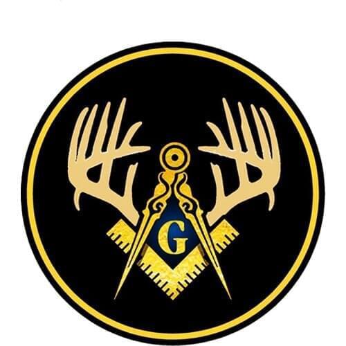 Creative Compass Elk Horn Funny Color Car Sticker PVC Personality Fashion Auto Body Window Exquisite Decal Waterproof Decorate