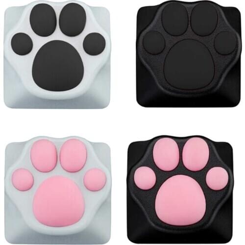 Personality Customized ABS Silicone Kitty Paw Artisan Cat Paws Pad Keyboard keyCaps for Cherry MX Switches