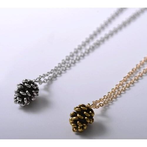 Plant Necklace Pendant Free shipping,New Simple Pine Nut Plant Specimen Pendant Necklace,Fashion Jewelry Wholesale