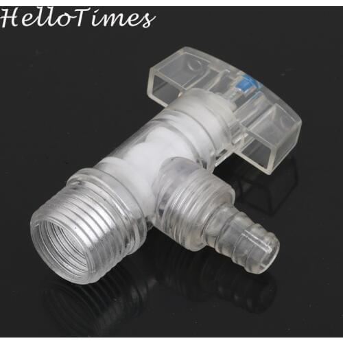 Male 1/2" Thread to 10mm Soft hose Faucet PC Transparent Plastic Water Tap Garden Irrigation Valve