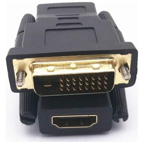 Gold-Plated DVI To HDMI-compatible Adapter Computer DVI Male 24+1 To HDMI-compatible Female DVI Revolution