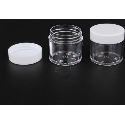 DIY Essential 30pcs/lot 30g A++ Transparent Plastic Cream Jar, 30ml/1oz Cosmetic Containers, Storage Pot Box Free Shipping