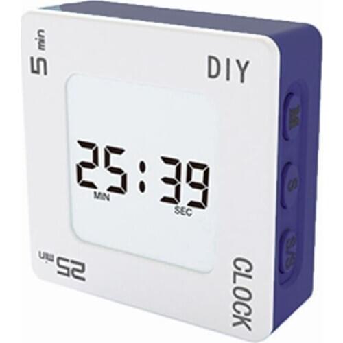 DIY Time Management Pomodoro Timer Creative Square Alarm Clock for students