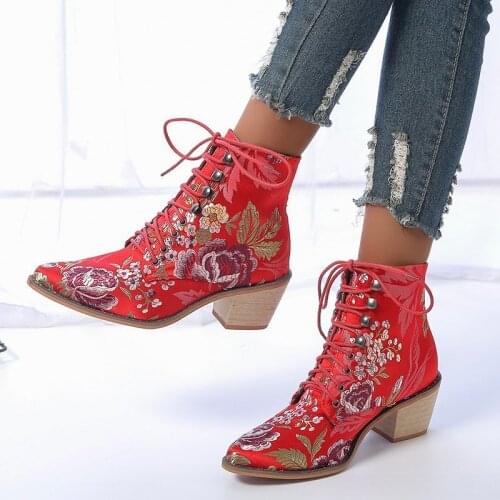 RYAMAG Women's Wedge Ankle Boots