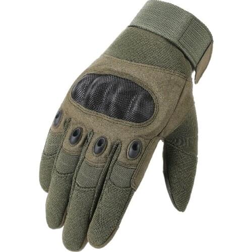 Carbon Fiber Protective Tactical Gloves Army Military Men Female Mittens For Fitness Gym Long Riding Full Finger Mens Gloves