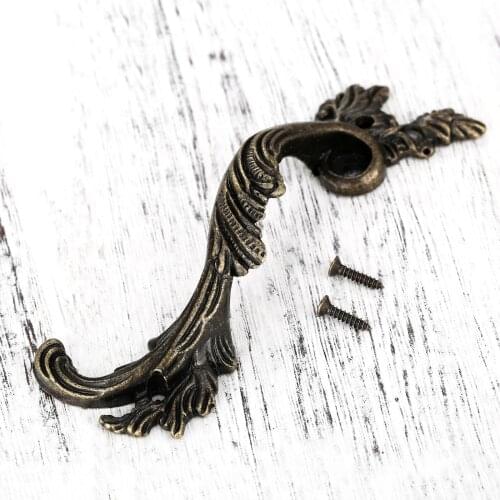 1pc 98mm Antique Furniture Handle Cabinet Knobs Drawer Door Knobs Jewelry Wood Box Cupboard Cabinet Pull