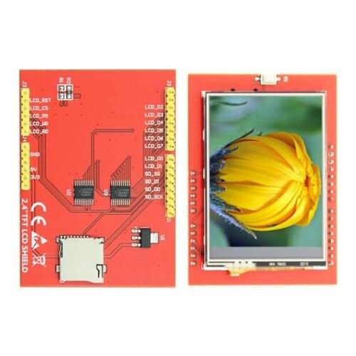 2.4 inch 65K TFT LCD Touch Screen with Adapter Board for UNO / Mega2560 ILI9341 ST7789 Drive IC 8Bit Parallel Interface 320*240