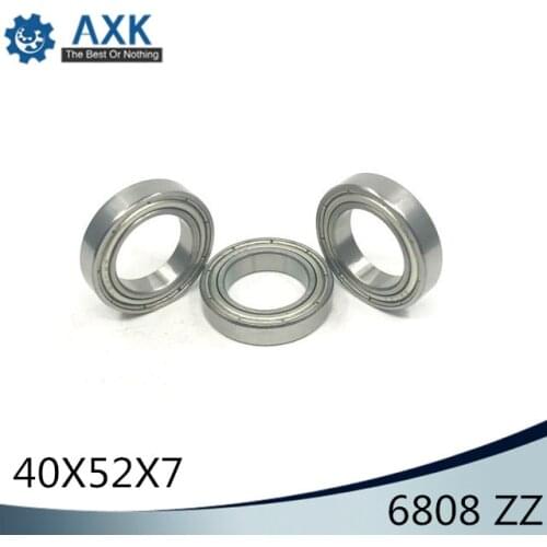 6808ZZ Bearing ABEC-1 (10PCS) 40x52x7 mm Thin Section 6808 ZZ Ball Bearings 6808Z 61808Z