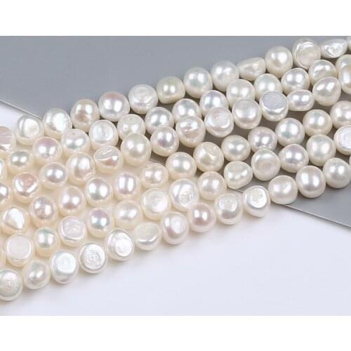 7-8mm White High Quality Baroque Pearl String Loose Freshwater Pearl In Strand
