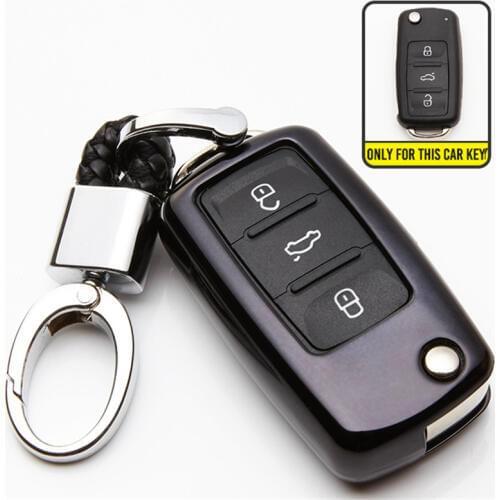 KUKAKEY TPU Car Key Case Cover For Volkswagen VW Passat CC POLO Golf jetta tiguan Gol Cross Fox Plus Eos Scirocco Beetle
