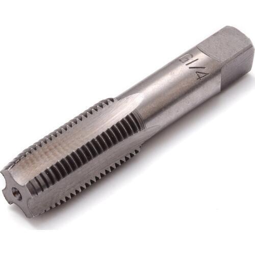 New HSS-4341 G1/4-19 Piping Thread Tap 1/4Pipe Tap Hand Electric Drill Tool Auto Machinery Repair BSP Four Flutes Machine Taps
