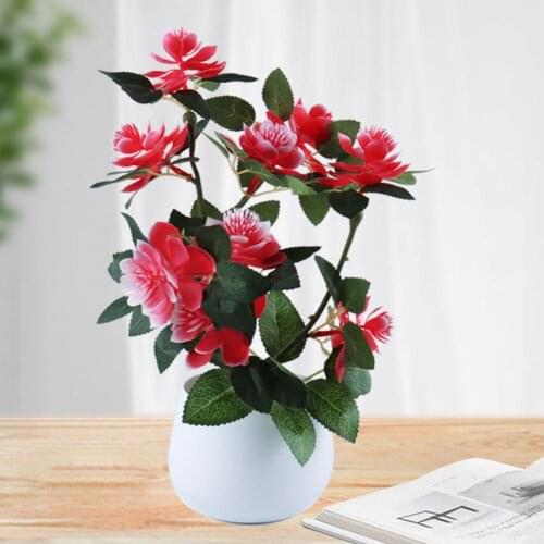 Artificial Plant Potted Plastic Flower Table Ornaments Home Hotel Simulation Bonsai Craft Green Plant Decorative Bonsai