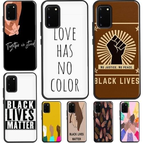 Fashion BLACK LIVES MATTER For Samsung Galaxy S21 Ultra S20 FE Note 20 Ultra Note 10 Plus S8 S9 S10 Plus Phone Case