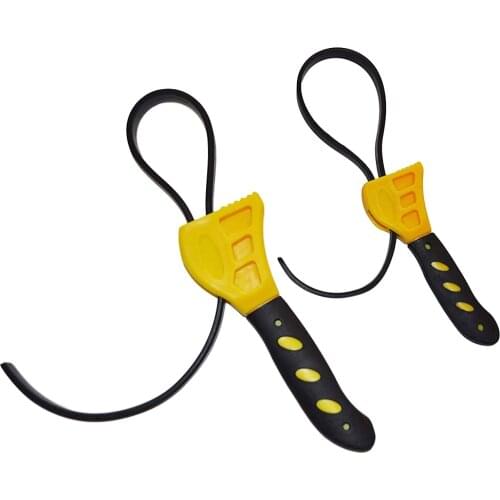 Oil Filter Wrench Set - 2pcs, Use as Jar Opener, Pipe Wrench, Rubber Strap Wrenches Used by Mechanics, Plumbers