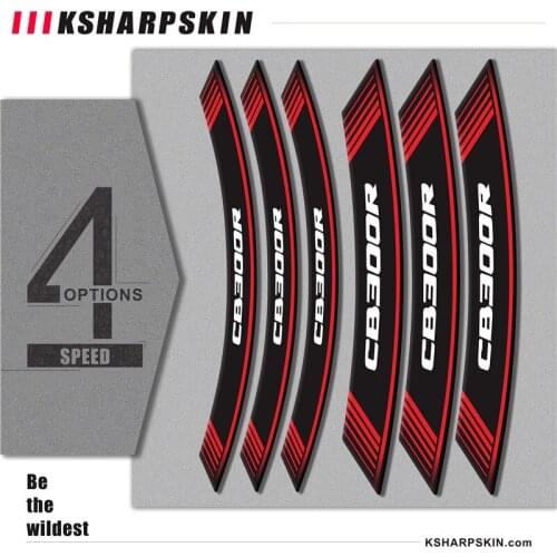Motorcycle sticker stripe personality wheel stickers creative reflective decorative tires for HONDA CB300R