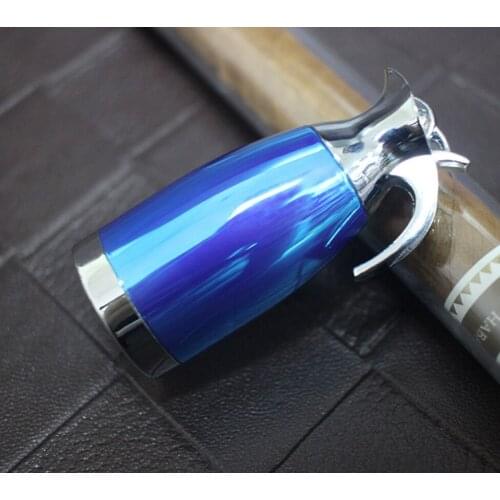 Unusual Metal kettle model Personal cigarette lighter Mini portable windproof butane Inflatable candle stove igniter(no gas )