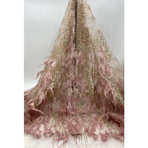 New French mesh lace fabric 3D flower Nigeria tulle mesh lace fabric high quality African lace fabric J4031