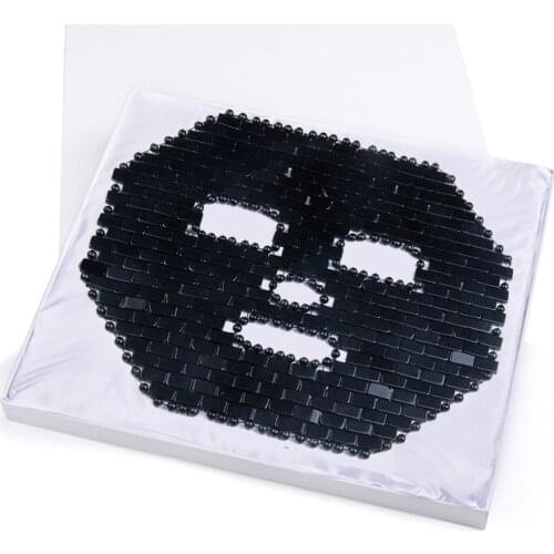 Black Obsidian Cooling Face Mask Natural Jade Eye Mask Cold Therapy Eye Massager Sleeping Masks Stone Facial Massager