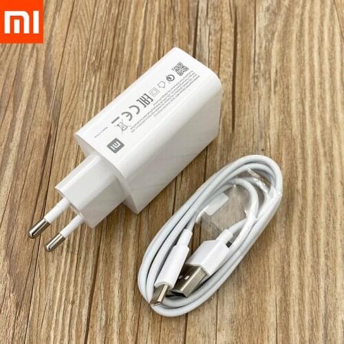 Original Xiaomi 9 Turbo Charger USB4.0 Fast Charging EU Wall Adapter 1/2/3M Type C Cable For Redmi K30 K20 Pro Note 10 Lite 9s 8