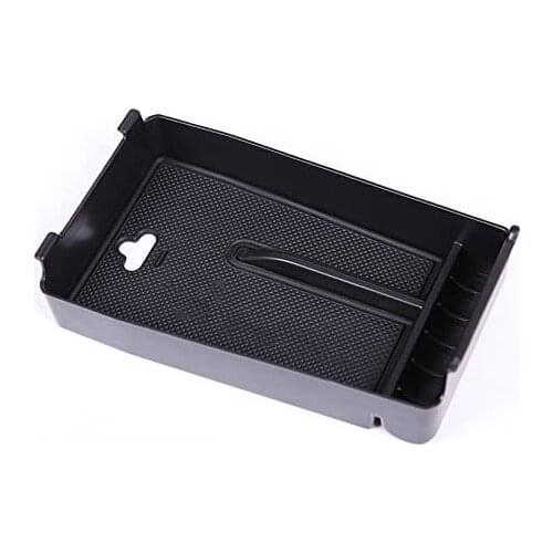 Plastic Center Storage Box Auto Phone Tray Black for Maserati Ghibli 2016 2017