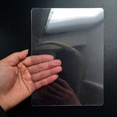 10pcs Transparent backing board PVC plastic card light transmissive sheet Learn transparent board Table mat A3/A4/A5/B5/A6 size