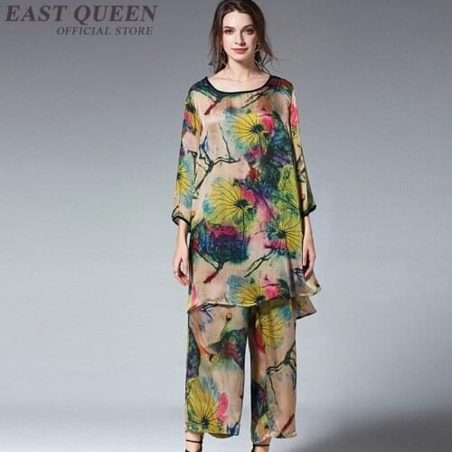 Female set 2 pieces pants women outfits pantsuit womens two piece sets 2019 ladies two piece set top and pants FF1251