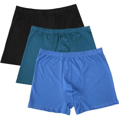 1PC Random Solid Color Men Cotton Underwear Boxer Shorts Plus Size 8XL Middle Waist Casual Panties Comfortable Breathable Boxers