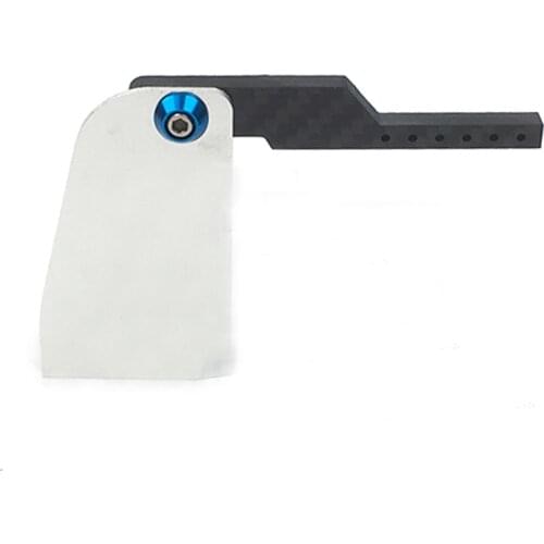 1pcs Adjustable Aluminum Alloy Turn Fins Water Knife Water Fin with Carbon Fiber Waterjet Holder for RC Boat Model Accessories