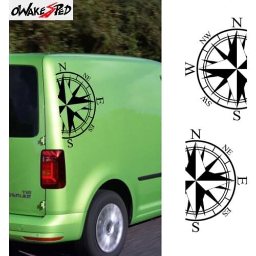 2pcs Car Body Decor Stickers For Volkswagen VW Caddy MK1 MK2 MK3 Auto Compass Sport Styling Exterior Accessories Vinyl Decals