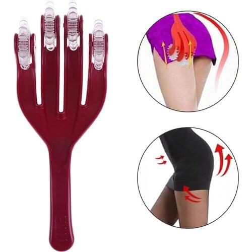 4 Fingers Buttock Hip Massager Roller Rolling Head Back Leg Body Relax Relieve Fatigue Promote Blood Circulation