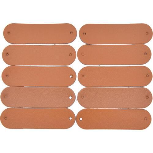 50PCS/lot DIY Blank Clothing Quilting Accessory For Leather Labels Handmade Crafts Jeans Bags Shoes Tags Decoration